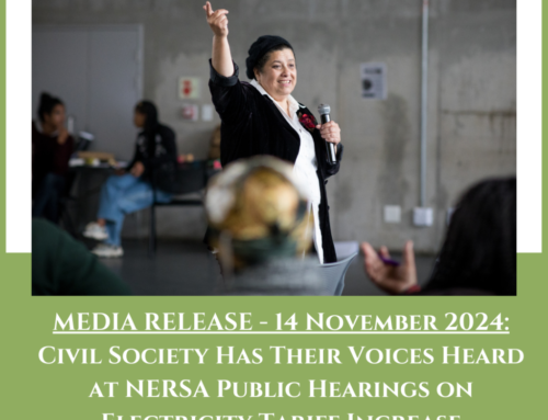 MEDIA RELEASE – 14 November 2024: Civil Society Has Their Voices Heard at NERSA Public Hearings on Electricity Tariff Increase