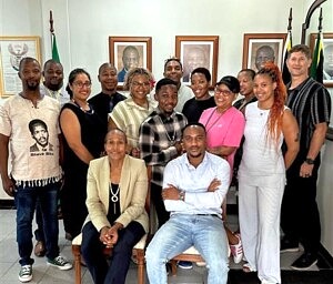 climate justice activists meeting South African leaders